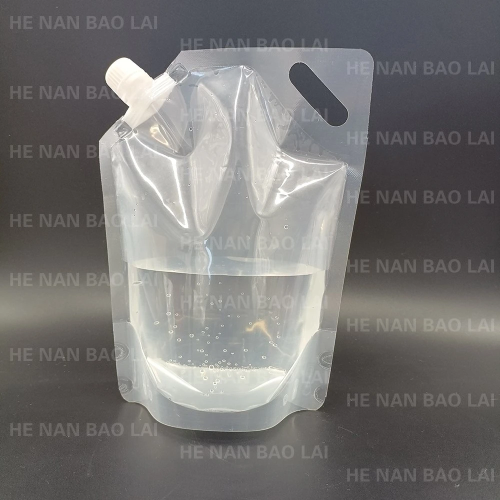 Fad Approved Washing Detergent Plastic Stand up Liquid Bag Spout Pouch White Biodegradable Composite Packaging Bag Liquid Stand-up Pouch