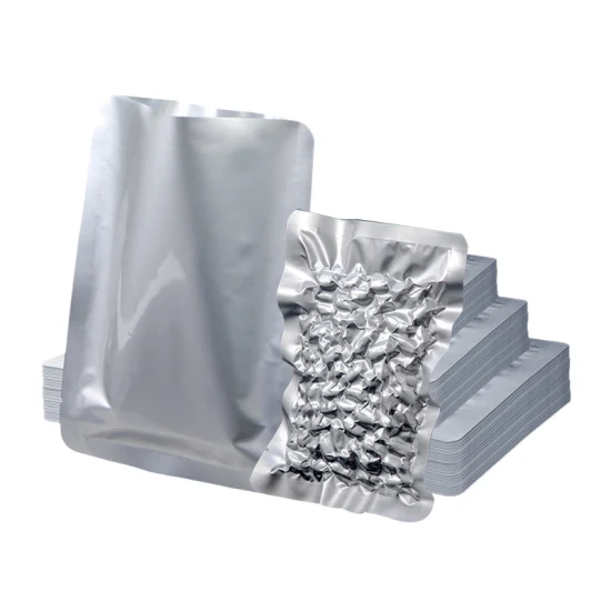 3 Bolsa de sellado lateral Bolsa de embalaje de plástico de papel de aluminio Bolsa de sellado al vacío para alimentos